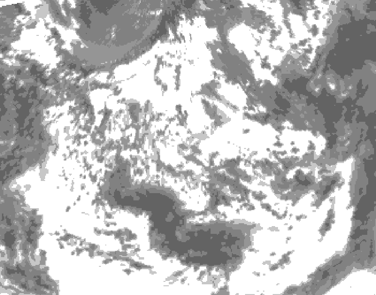 GDPS total cloud 120 hour forecast chart for Canada based on 2026/06/17 0000Z data