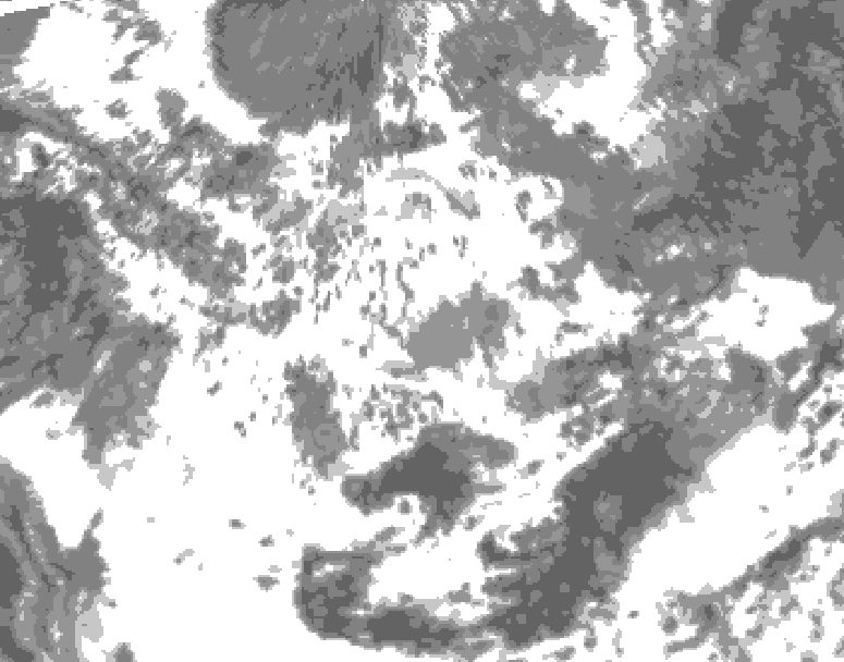 GDPS total cloud 150 hour forecast chart for Canada based on 2026/06/17 0000Z data