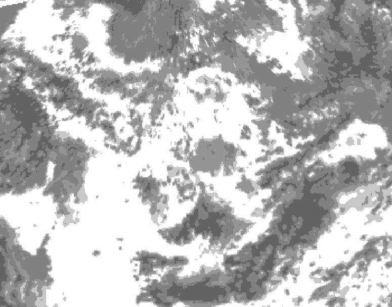 GDPS total cloud 156 hour forecast chart for Canada based on 2026/06/17 0000Z data
