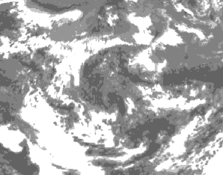 GDPS total cloud 024 hour forecast chart for Canada based on 2026/06/17 1200Z data