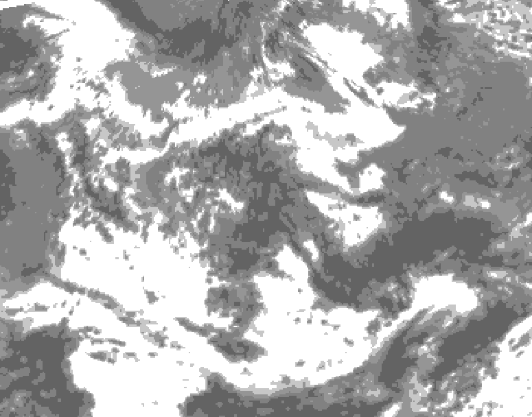 GDPS total cloud 048 hour forecast chart for Canada based on 2026/06/17 1200Z data