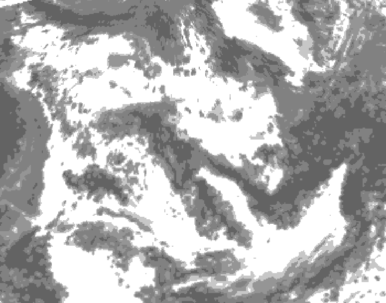 GDPS total cloud 072 hour forecast chart for Canada based on 2026/06/17 1200Z data