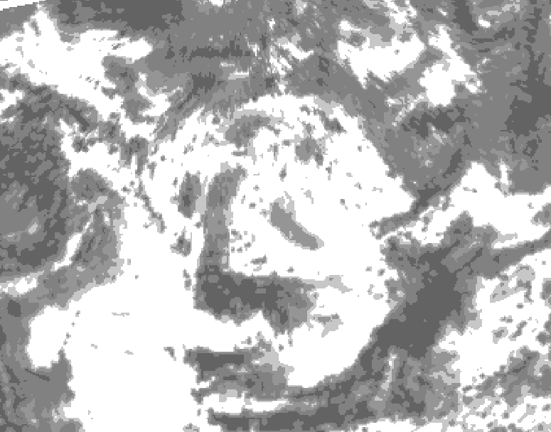 GDPS total cloud 144 hour forecast chart for Canada based on 2026/06/17 1200Z data