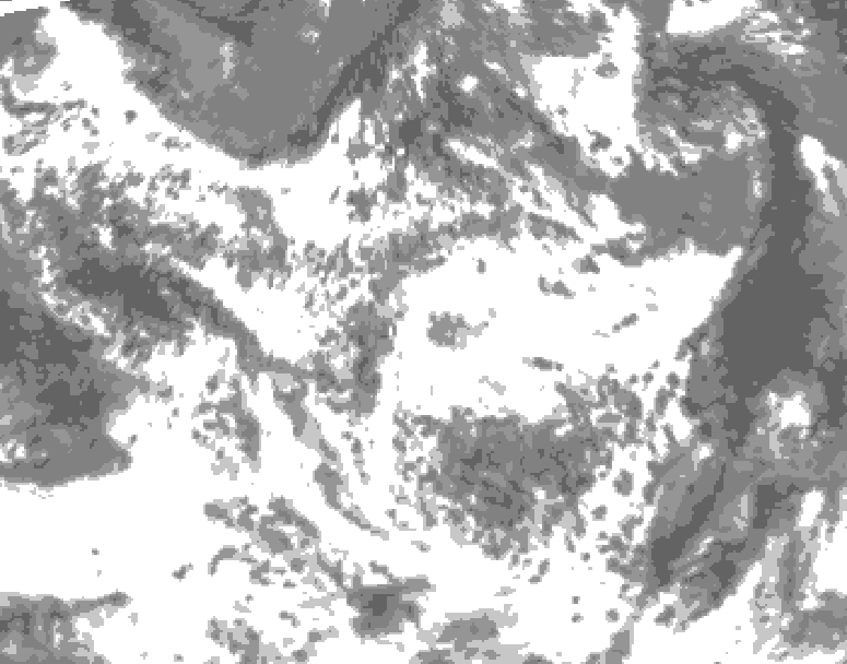 GDPS total cloud 180 hour forecast chart for Canada based on 2026/06/17 1200Z data