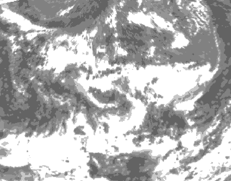 GDPS total cloud 216 hour forecast chart for Canada based on 2026/06/17 1200Z data