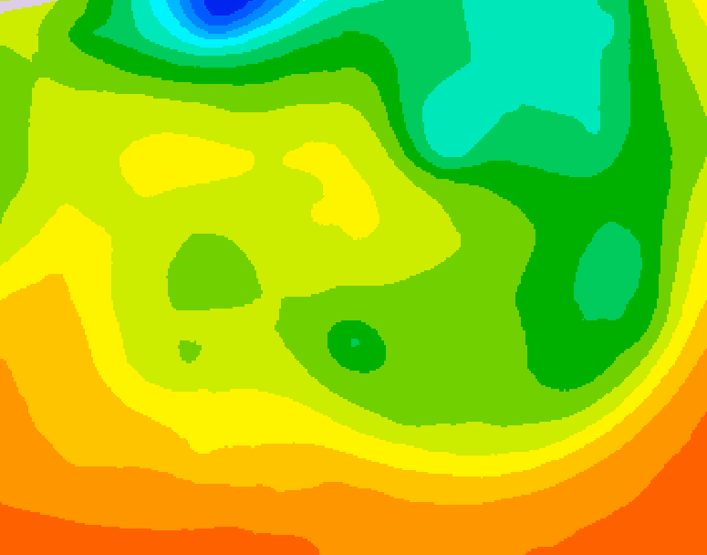 GDPS 500 millibar geopotential height 072 hour forecast chart for Canada based on 2026/06/18 0000Z data