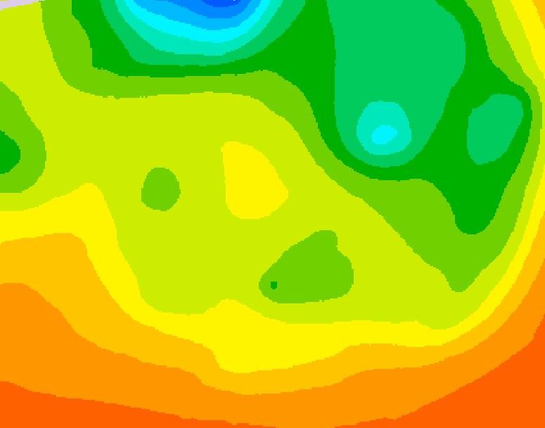 GDPS 500 millibar geopotential height 096 hour forecast chart for Canada based on 2026/06/18 0000Z data