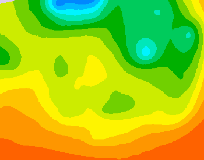 GDPS 500 millibar geopotential height 102 hour forecast chart for Canada based on 2026/06/18 0000Z data