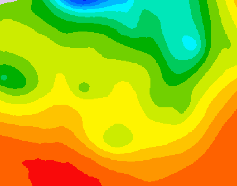 GDPS 500 millibar geopotential height 150 hour forecast chart for Canada based on 2026/06/18 0000Z data