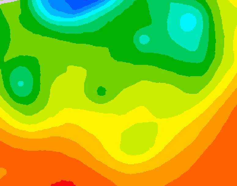 GDPS 500 millibar geopotential height 180 hour forecast chart for Canada based on 2026/06/18 0000Z data