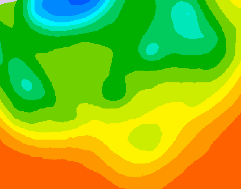 GDPS 500 millibar geopotential height 198 hour forecast chart for Canada based on 2026/06/18 0000Z data