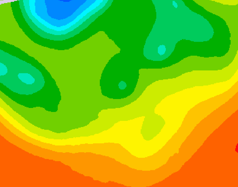 GDPS 500 millibar geopotential height 216 hour forecast chart for Canada based on 2026/06/18 0000Z data