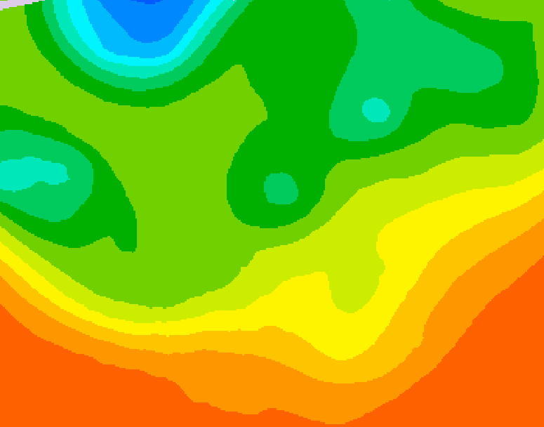 GDPS 500 millibar geopotential height 222 hour forecast chart for Canada based on 2026/06/18 0000Z data