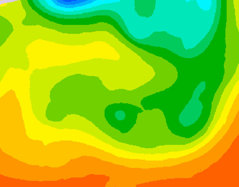 GDPS 500 millibar geopotential height 048 hour forecast chart for Canada based on 2026/06/18 1200Z data