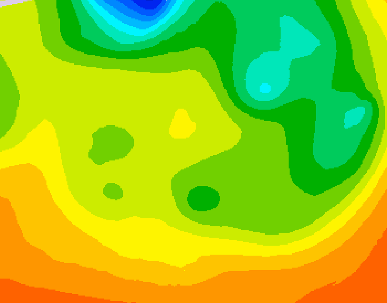 GDPS 500 millibar geopotential height 072 hour forecast chart for Canada based on 2026/06/18 1200Z data
