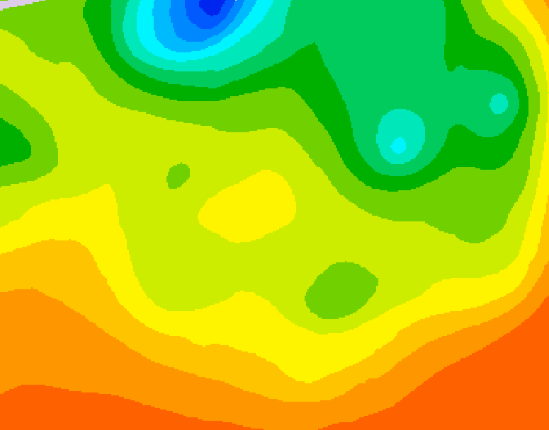 GDPS 500 millibar geopotential height 096 hour forecast chart for Canada based on 2026/06/18 1200Z data