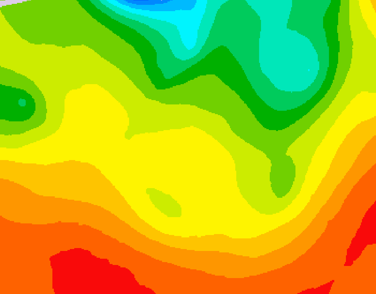 GDPS 500 millibar geopotential height 132 hour forecast chart for Canada based on 2026/06/18 1200Z data