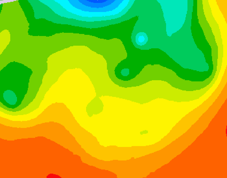 GDPS 500 millibar geopotential height 180 hour forecast chart for Canada based on 2026/06/18 1200Z data