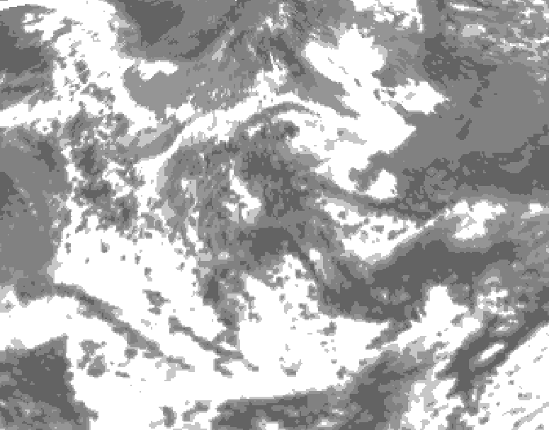 GDPS total cloud 030 hour forecast chart for Canada based on 2026/06/18 0000Z data