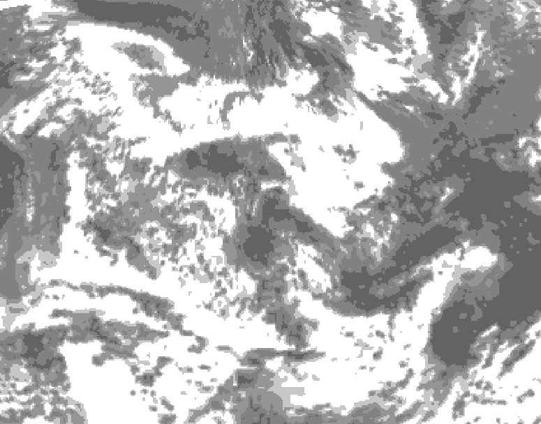 GDPS total cloud 048 hour forecast chart for Canada based on 2026/06/18 0000Z data