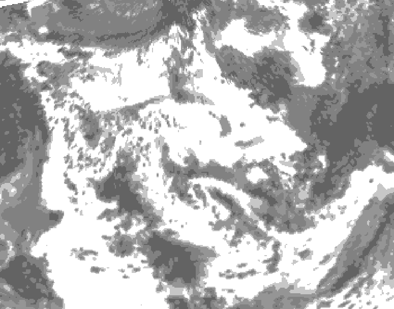 GDPS total cloud 078 hour forecast chart for Canada based on 2026/06/18 0000Z data