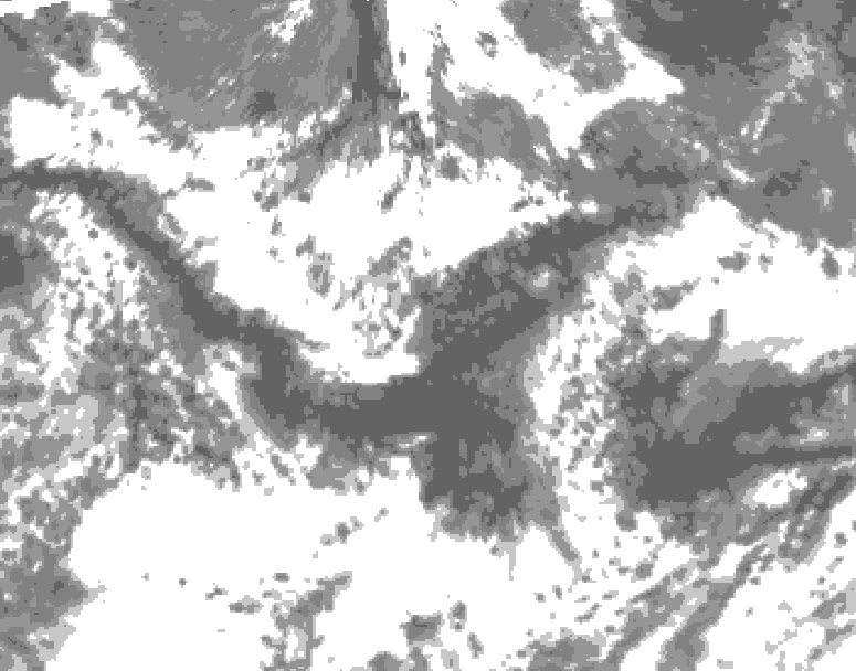 GDPS total cloud 240 hour forecast chart for Canada based on 2026/06/18 0000Z data