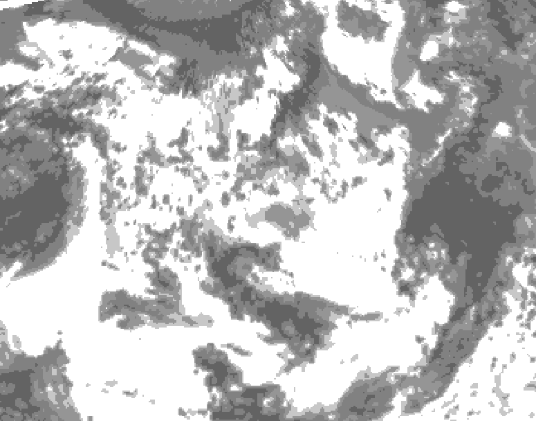 GDPS total cloud 144 hour forecast chart for Canada based on 2026/06/18 1200Z data