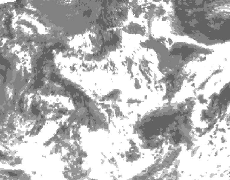 GDPS total cloud 228 hour forecast chart for Canada based on 2026/06/18 1200Z data