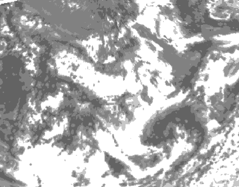 GDPS total cloud 240 hour forecast chart for Canada based on 2026/06/18 1200Z data