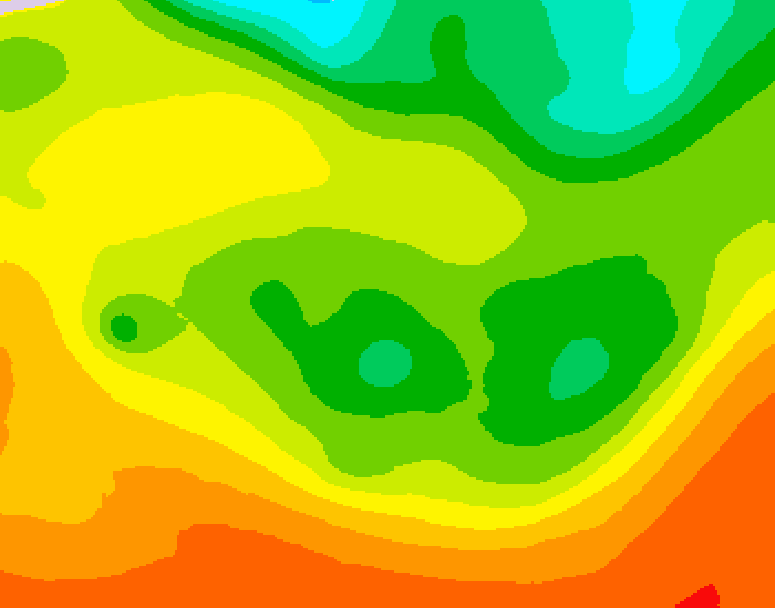 GDPS 500 millibar geopotential height 018 hour forecast chart for Canada based on 2026/06/19 0000Z data
