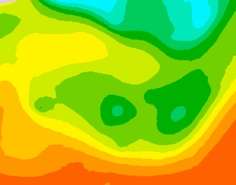 GDPS 500 millibar geopotential height 024 hour forecast chart for Canada based on 2026/06/19 0000Z data