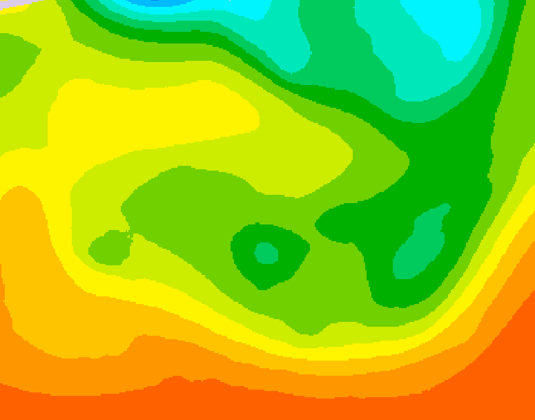 GDPS 500 millibar geopotential height 030 hour forecast chart for Canada based on 2026/06/19 0000Z data