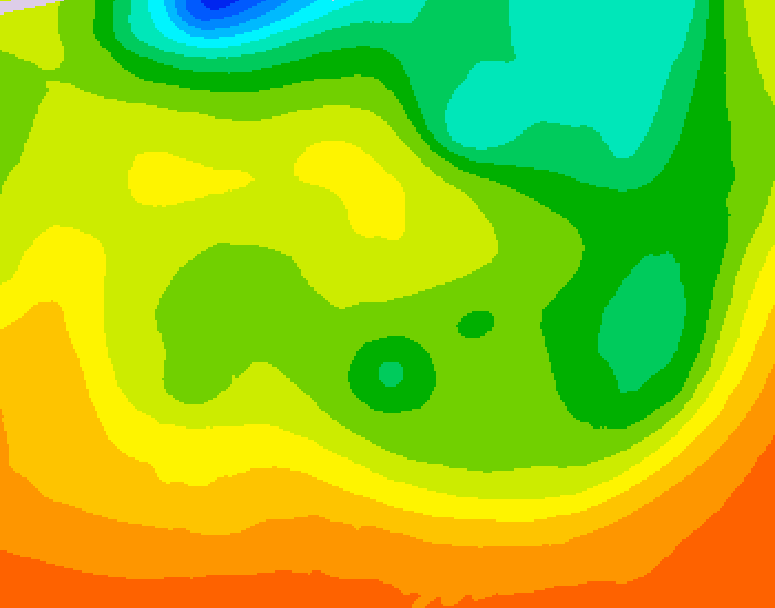 GDPS 500 millibar geopotential height 042 hour forecast chart for Canada based on 2026/06/19 0000Z data