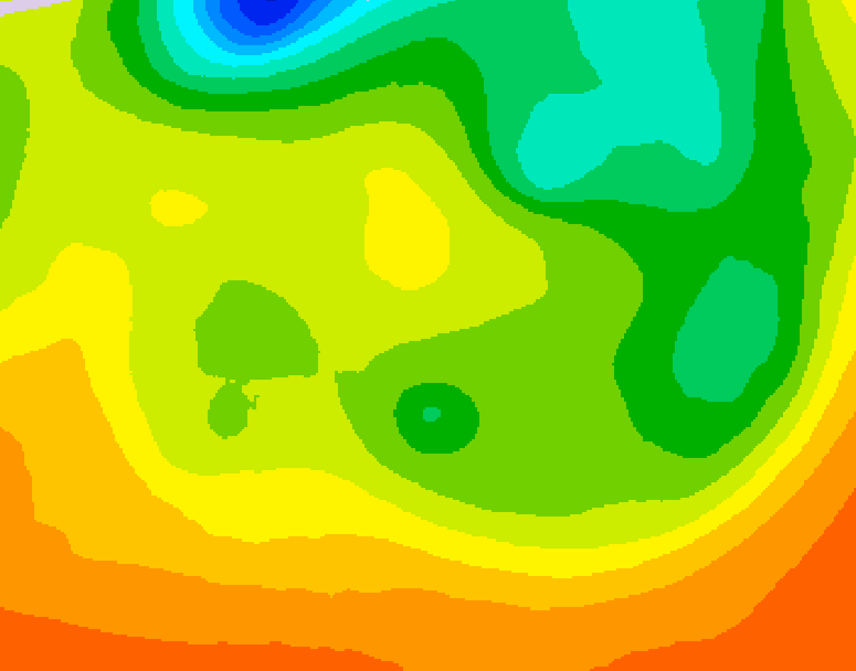 GDPS 500 millibar geopotential height 048 hour forecast chart for Canada based on 2026/06/19 0000Z data