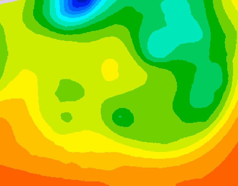 GDPS 500 millibar geopotential height 054 hour forecast chart for Canada based on 2026/06/19 0000Z data
