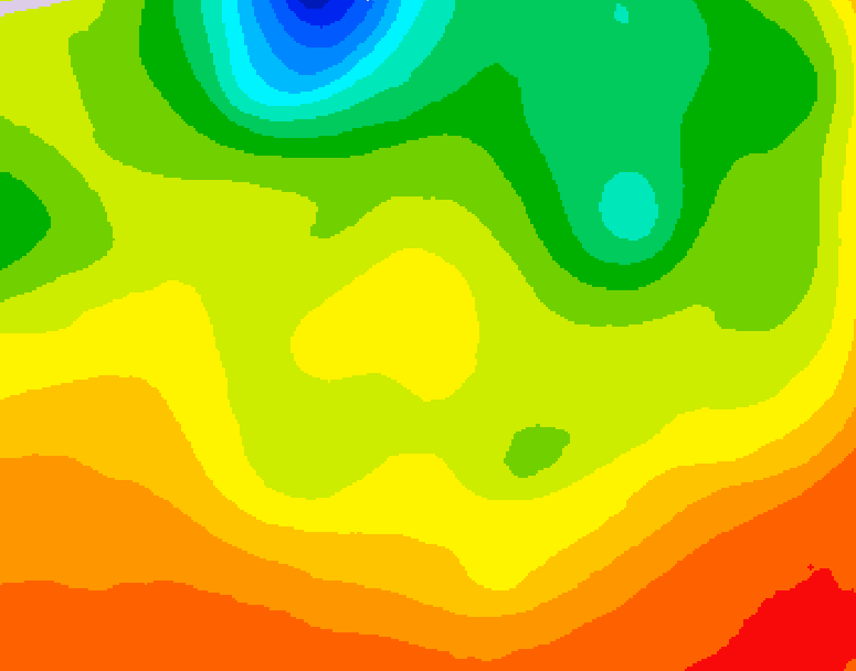 GDPS 500 millibar geopotential height 090 hour forecast chart for Canada based on 2026/06/19 0000Z data