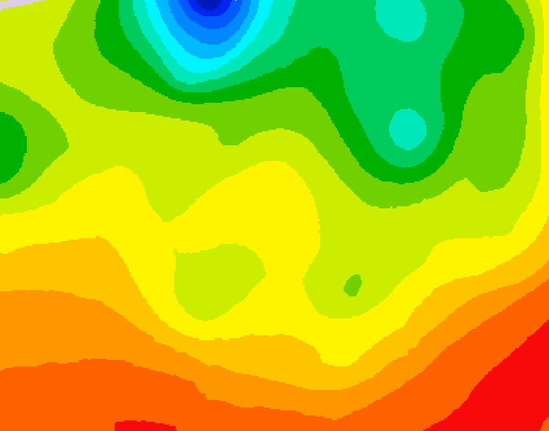 GDPS 500 millibar geopotential height 096 hour forecast chart for Canada based on 2026/06/19 0000Z data