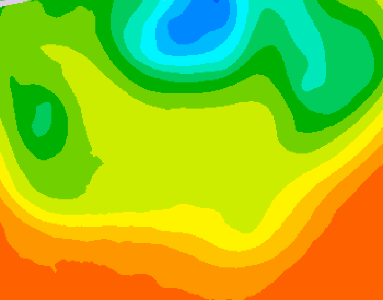 GDPS 500 millibar geopotential height 198 hour forecast chart for Canada based on 2026/06/19 0000Z data