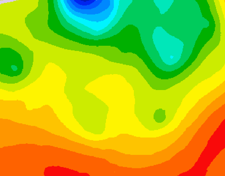 GDPS 500 millibar geopotential height 096 hour forecast chart for Canada based on 2026/06/19 1200Z data