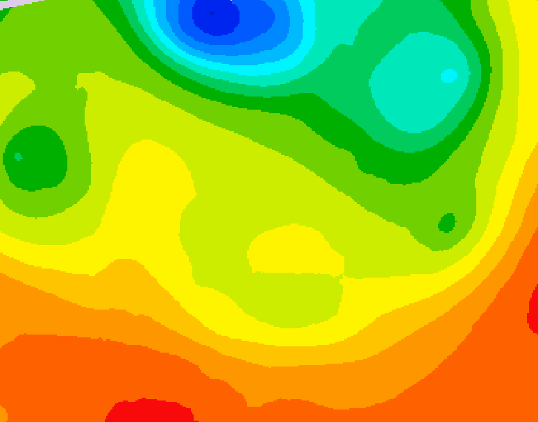 GDPS 500 millibar geopotential height 132 hour forecast chart for Canada based on 2026/06/19 1200Z data