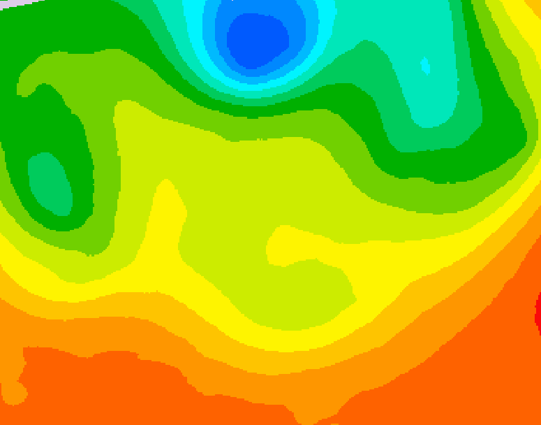 GDPS 500 millibar geopotential height 156 hour forecast chart for Canada based on 2026/06/19 1200Z data