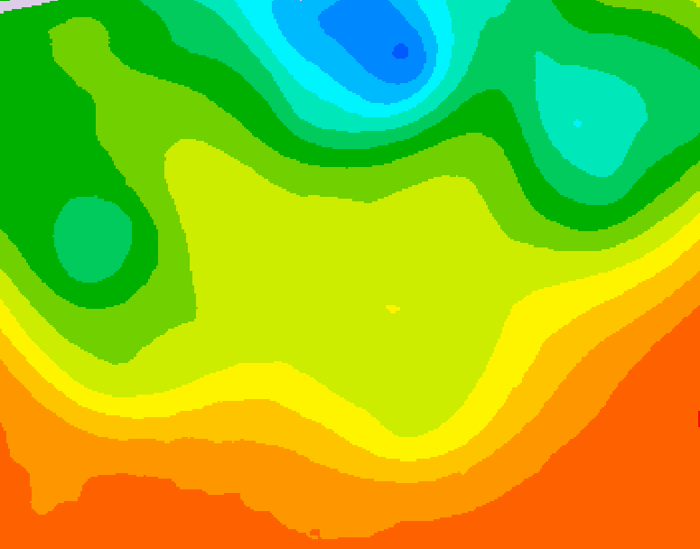 GDPS 500 millibar geopotential height 180 hour forecast chart for Canada based on 2026/06/19 1200Z data