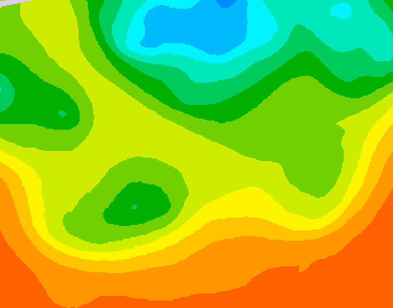 GDPS 500 millibar geopotential height 222 hour forecast chart for Canada based on 2026/06/19 1200Z data