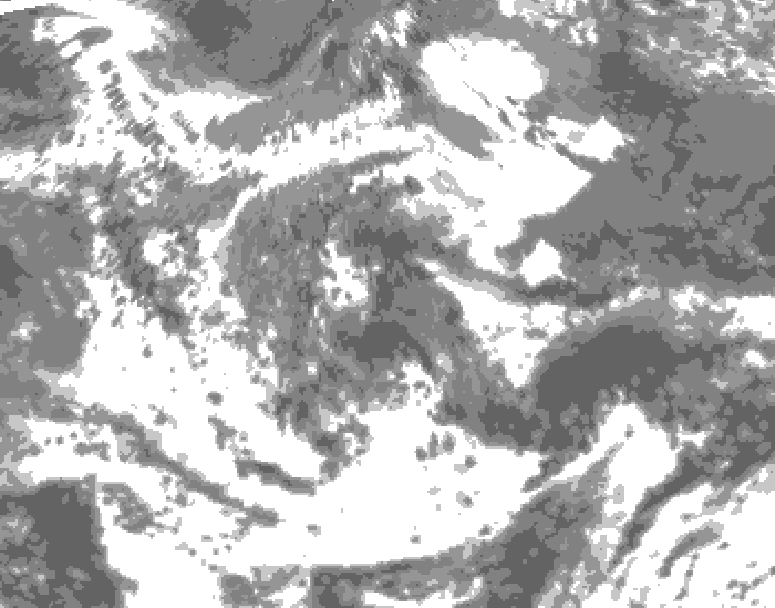 GDPS total cloud 006 hour forecast chart for Canada based on 2026/06/19 0000Z data