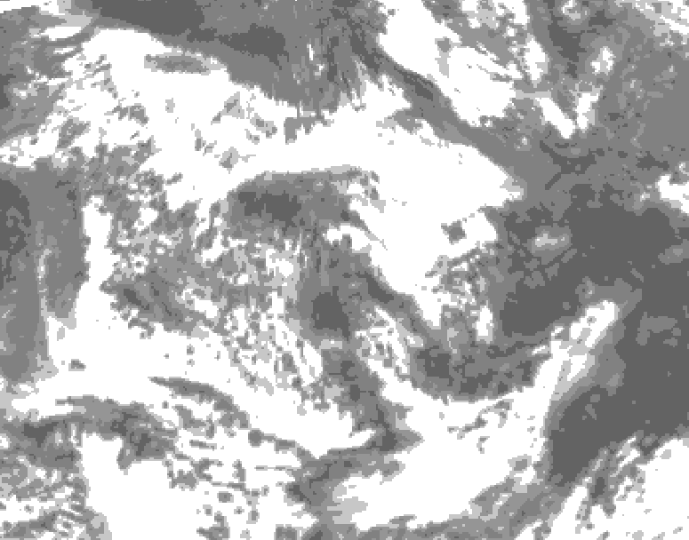 GDPS total cloud 024 hour forecast chart for Canada based on 2026/06/19 0000Z data