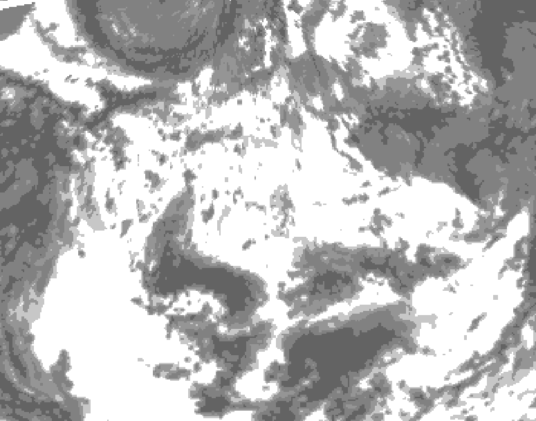 GDPS total cloud 084 hour forecast chart for Canada based on 2026/06/19 0000Z data
