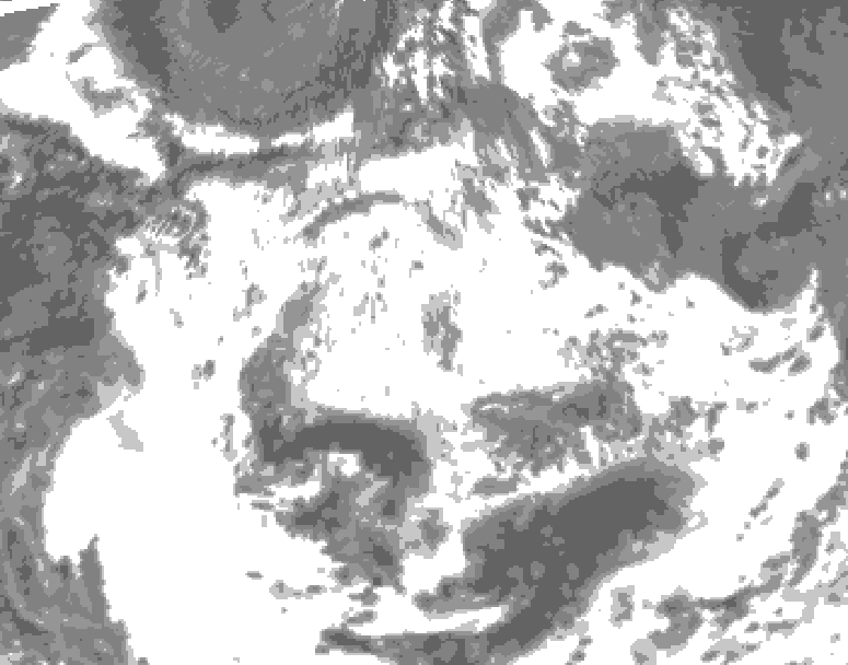 GDPS total cloud 090 hour forecast chart for Canada based on 2026/06/19 0000Z data