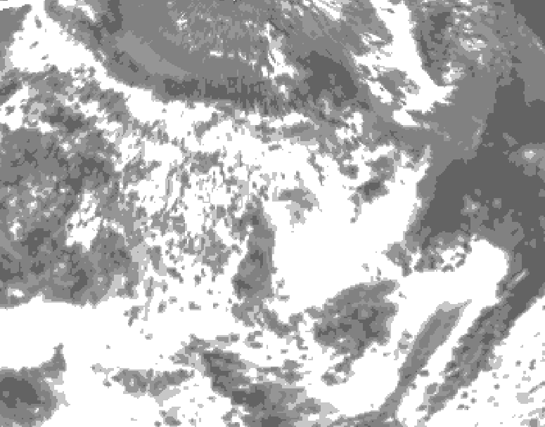 GDPS total cloud 150 hour forecast chart for Canada based on 2026/06/19 0000Z data