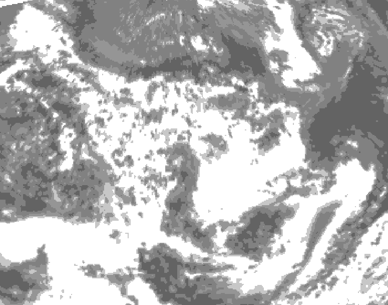 GDPS total cloud 156 hour forecast chart for Canada based on 2026/06/19 0000Z data