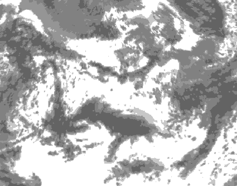 GDPS total cloud 222 hour forecast chart for Canada based on 2026/06/19 1200Z data